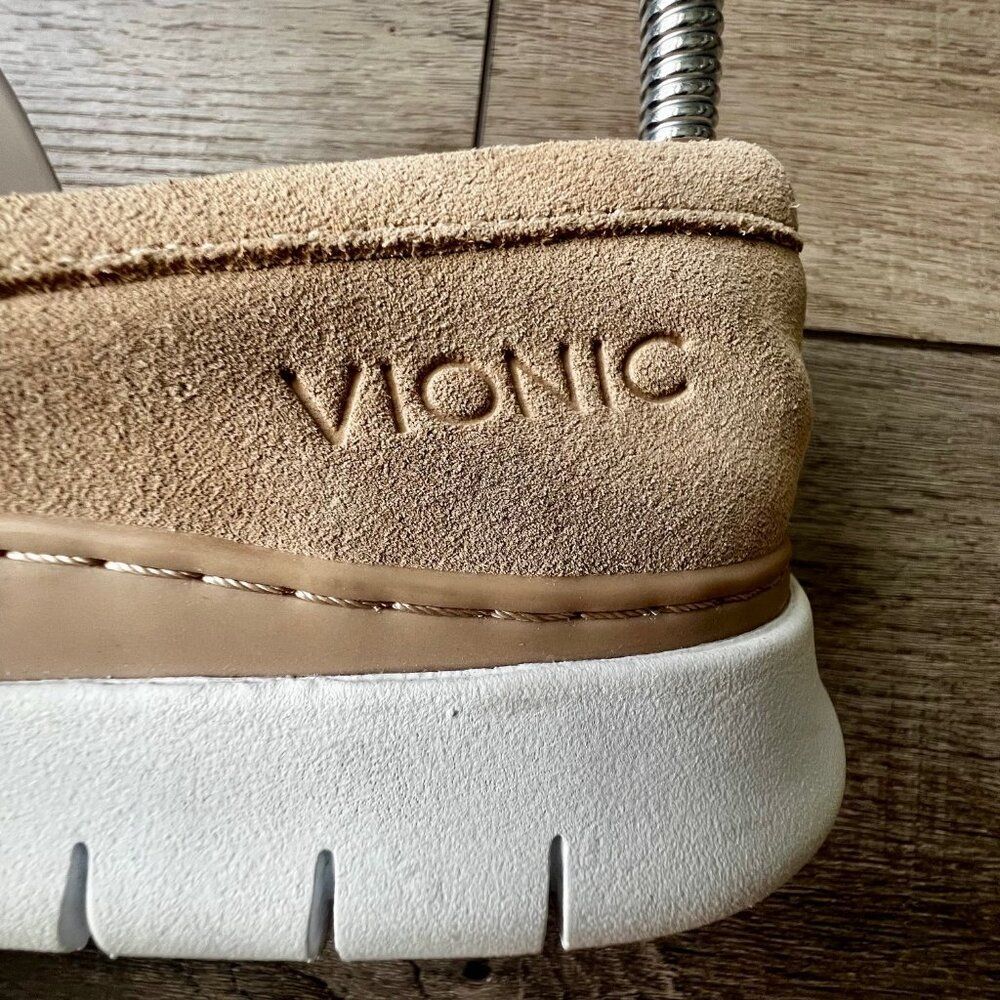 Vionic Quinn Suede Tassle Loafers Office Neutral Orthotic Comfort Shoes - Picture 4 of 10